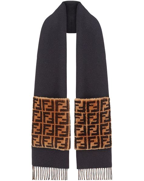 fendi scarf touch of fur|fendi vintage scarf.